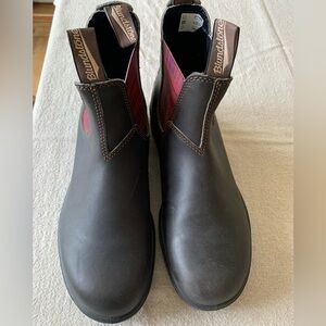 Rare Blundstone Boots with Red Plaid Elastic